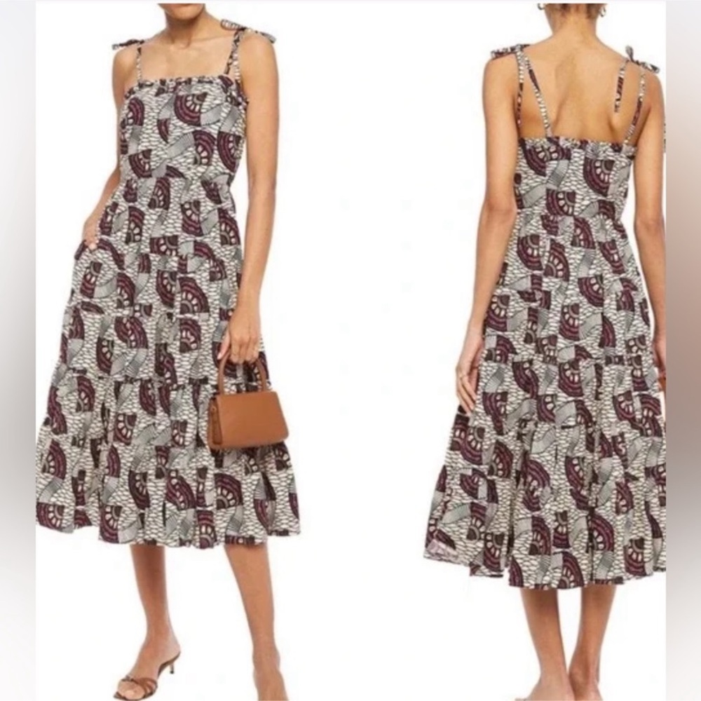 Ulla Johnson Ellyn Midi Dress in Cream Sz 2 - Picture 2 of 4
